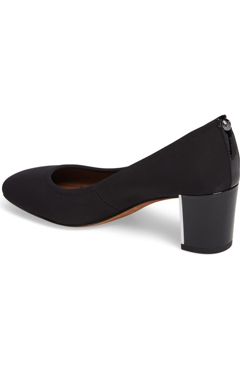 Donald Pliner Donald J Pliner Corin Block Heel Pump, Alternate, color, Black Fabric