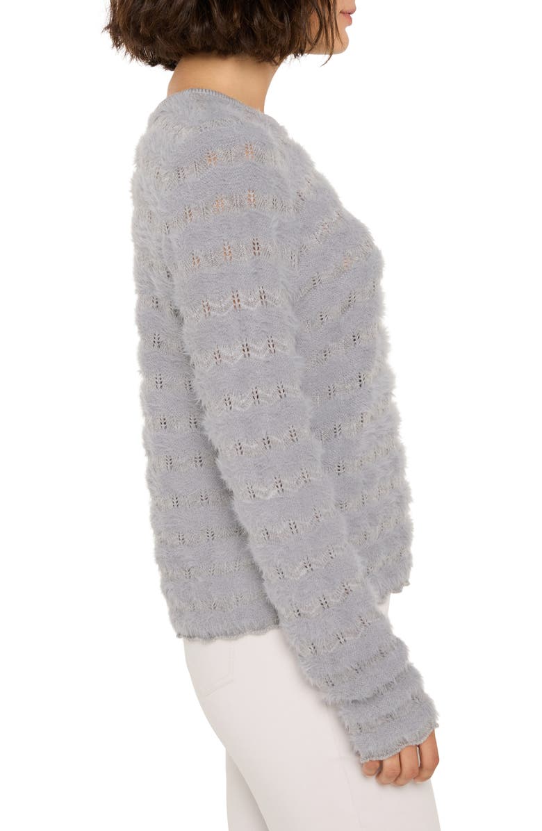 NIC+ZOE Cozy Waves Sweater, Alternate, color, Shark Grey