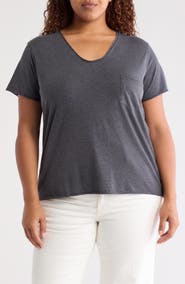 Caslon® Rolled Burnout Top