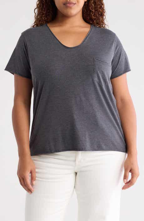 Caslon® Rolled Burnout Top