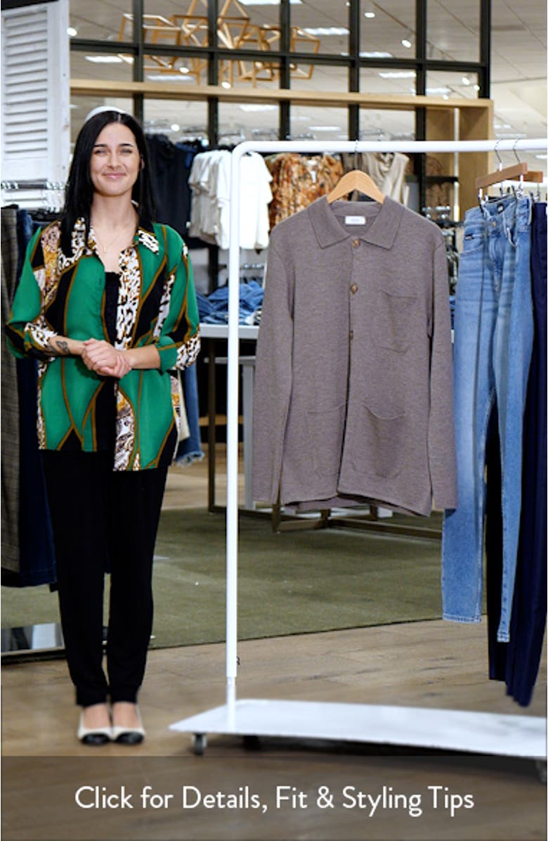 Merino Wool Milano Knit Overshirt, sales video thumbnail