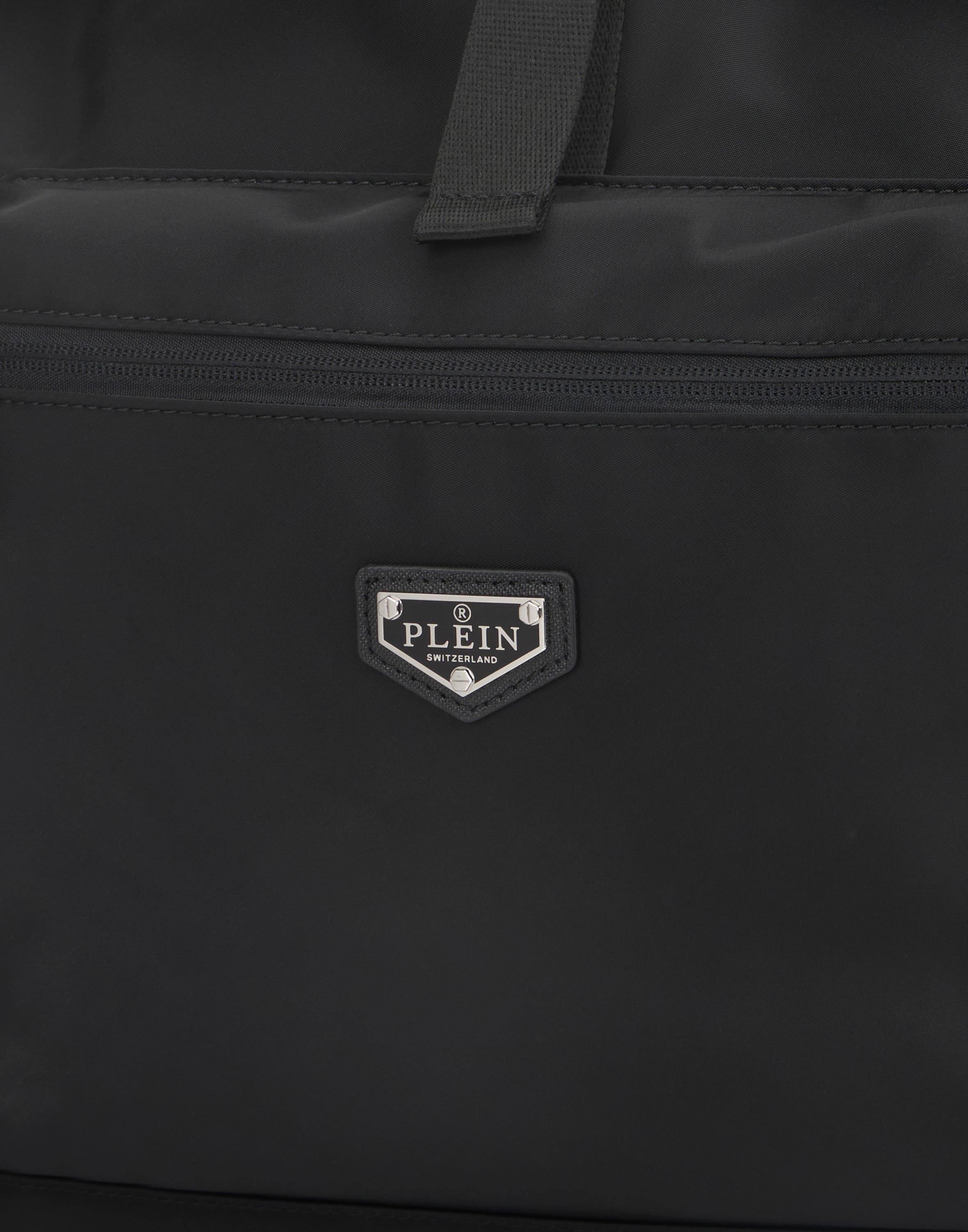 Nylon Box Backpack Men, Alternate, color, black