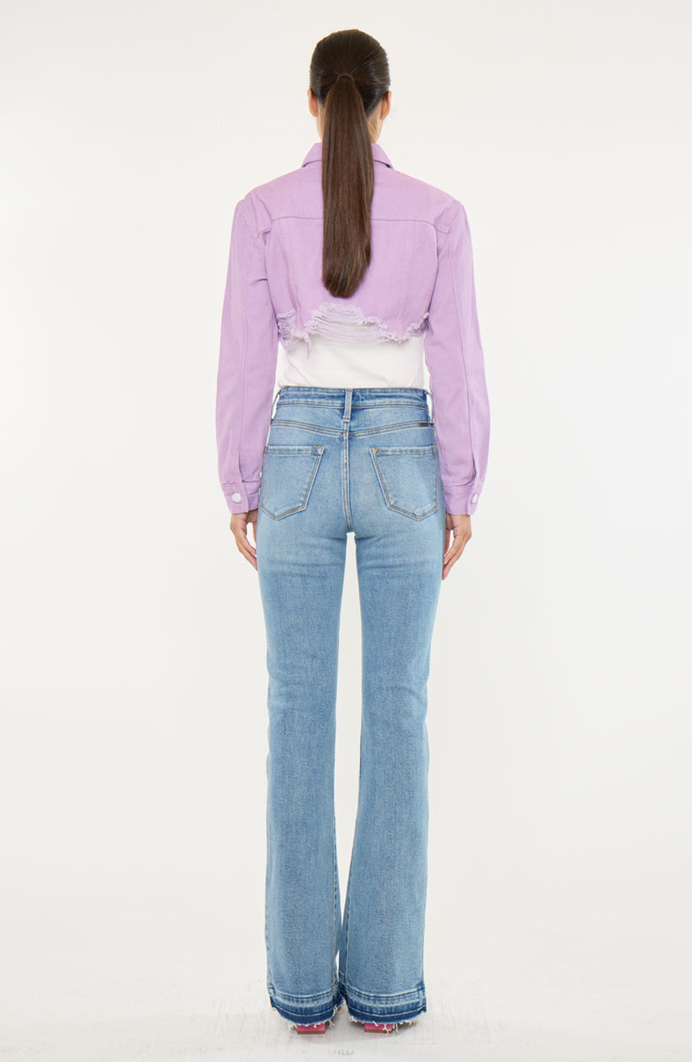 Aimmes High Rise Flare Stretch Jeans - image 2
