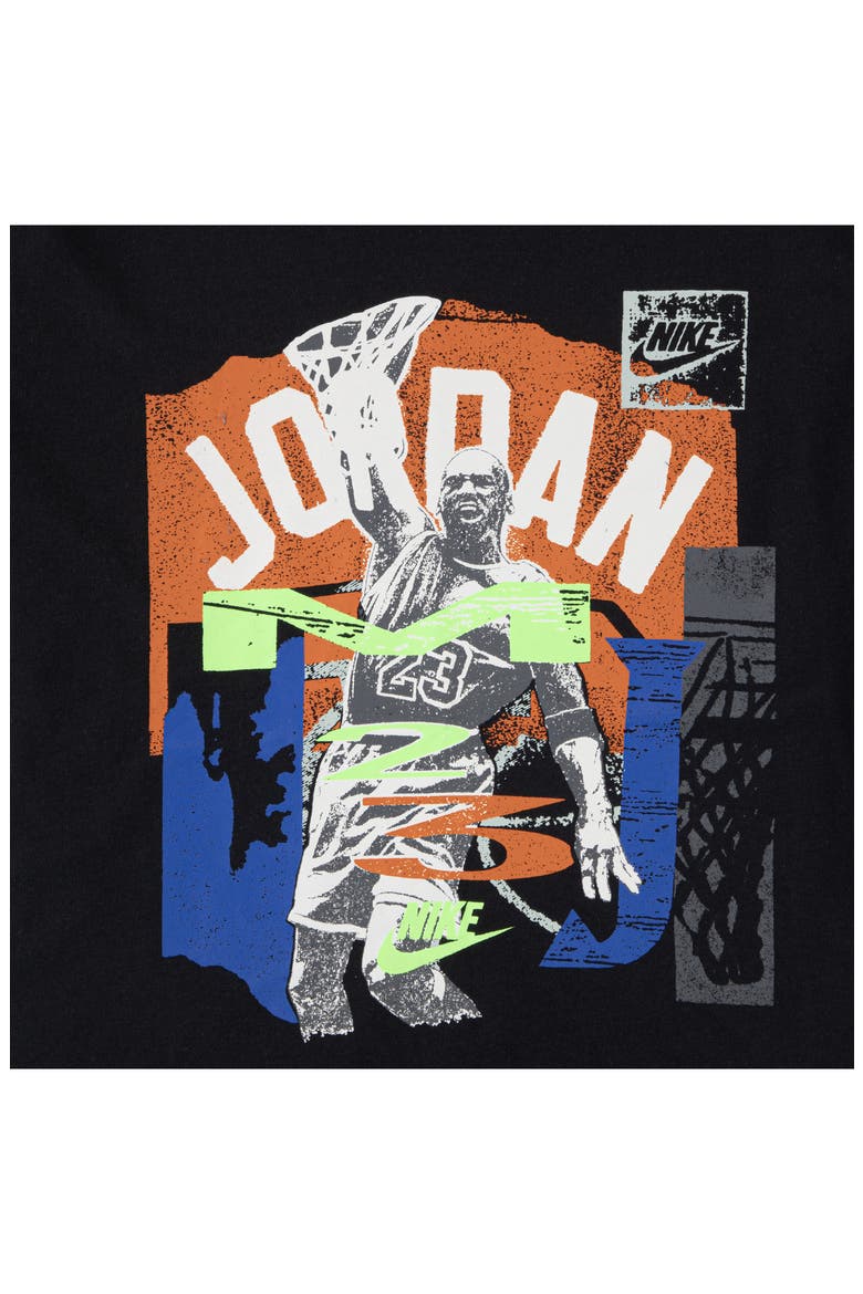 Kids' Throwback Slam T-Shirt, Alternate, color, BLACK