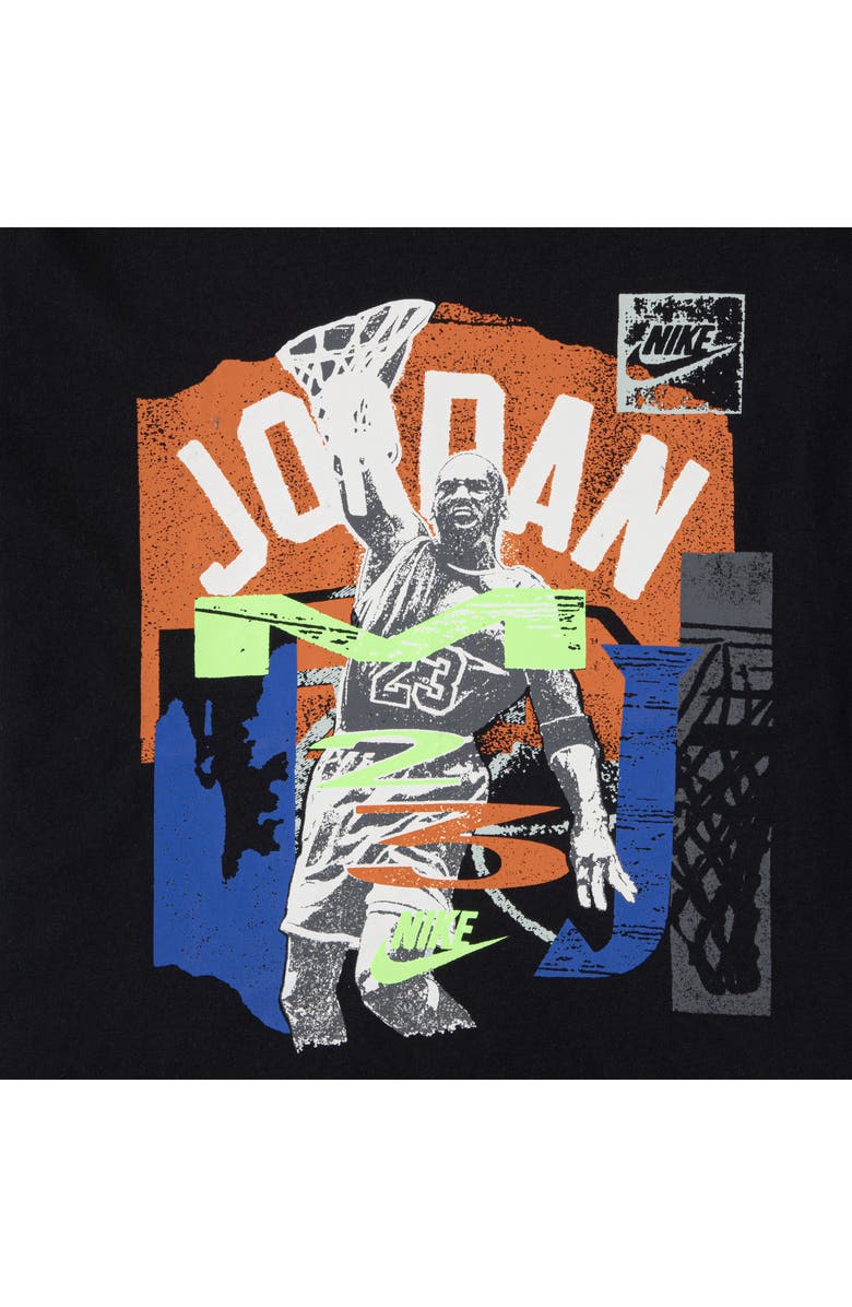 Jordan Kids' Throwback Slam T-Shirt, Alternate, color, 