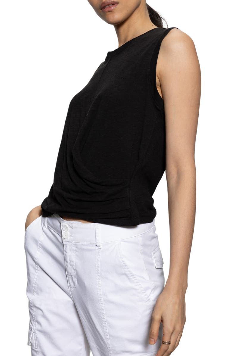 Sanctuary Draped Crewneck Tank, Alternate, color,