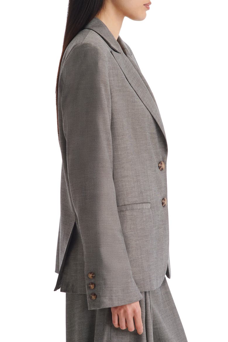 Wool Blend Boyfriend Blazer, Alternate, color, TAUPE
