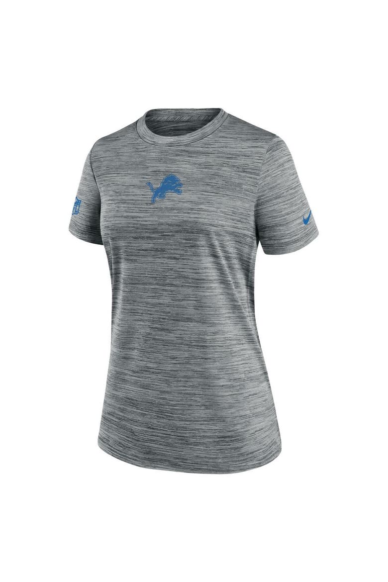 Women's Nike Gray Detroit Lions Sideline Velocity Performance T-Shirt, Alternate, color, Gray