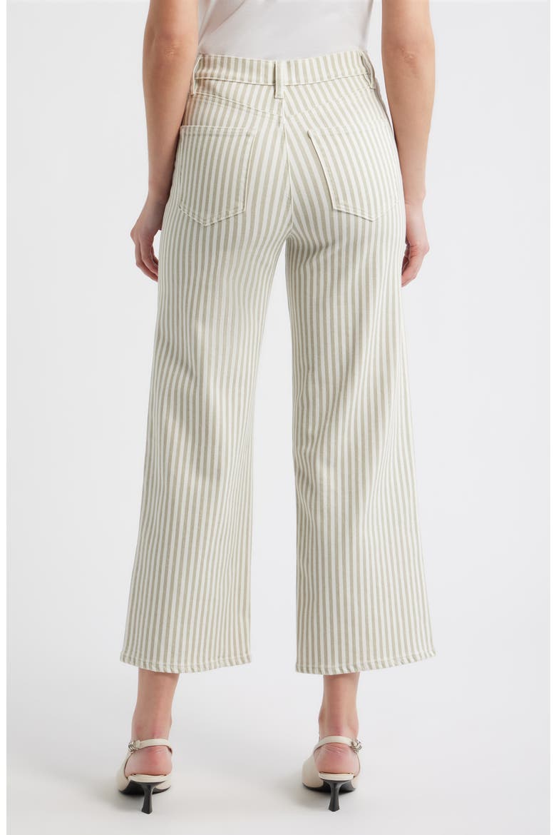 The Anchor High Waist Wide Leg Jeans, Alternate, color, FLAX STRIPE