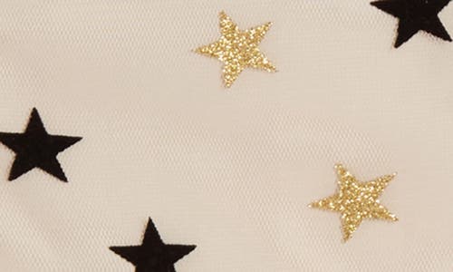 Pippa & Julie Kids' Star Ruffle Fit & Flare Party Dress In Gold