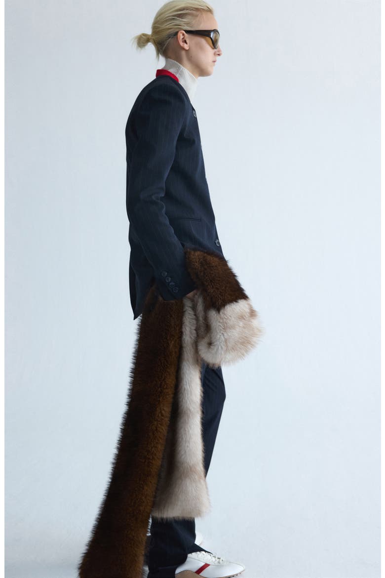 Wool Blend Blazer, Alternate, color, NAVY