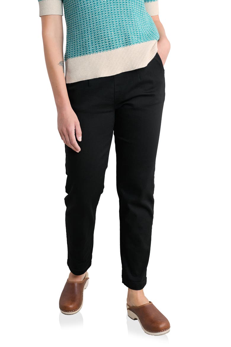 Waterdance Tapered Leg Pants, Main, color, BLACK