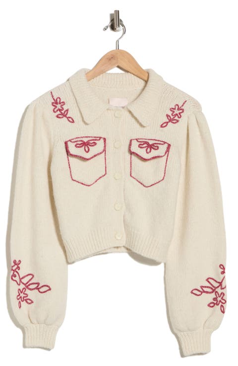 Zharia Metallic Soutache Alpaca & Wool Blend Cardigan