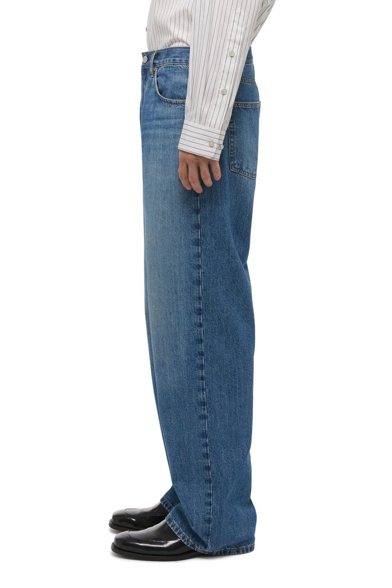 Brooklyn Low Rise Drop Straight Leg Jeans, Alternate, color, CLASSIC BLUE