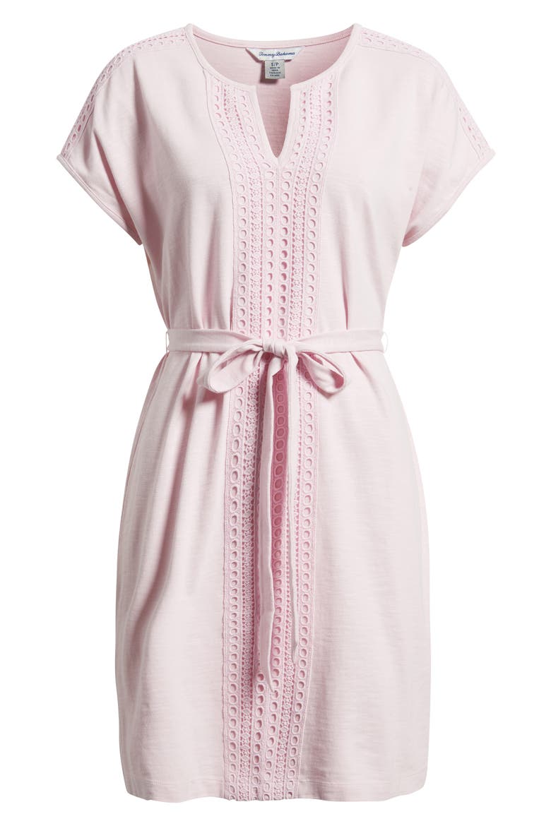 Sunset Harbor Eyelet Trim Dress, Alternate, color, CYBER LIGHT