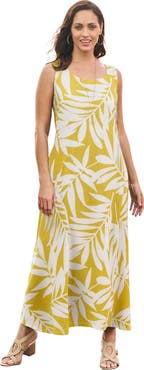 Jessica London Stretch Cotton Tank Maxi Dress