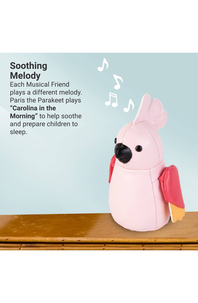 Little Big Friends Musical Animals - Parakeet , Plush Baby Music Box, Nursery Toy, Alternate, color, Pink