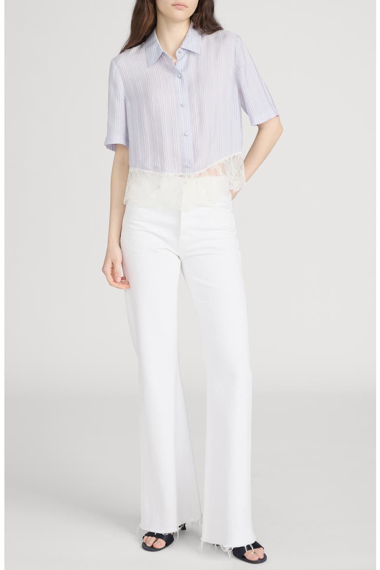 The Stripe Silk Shirt, Alternate, color, CHAMBRAY MULTI