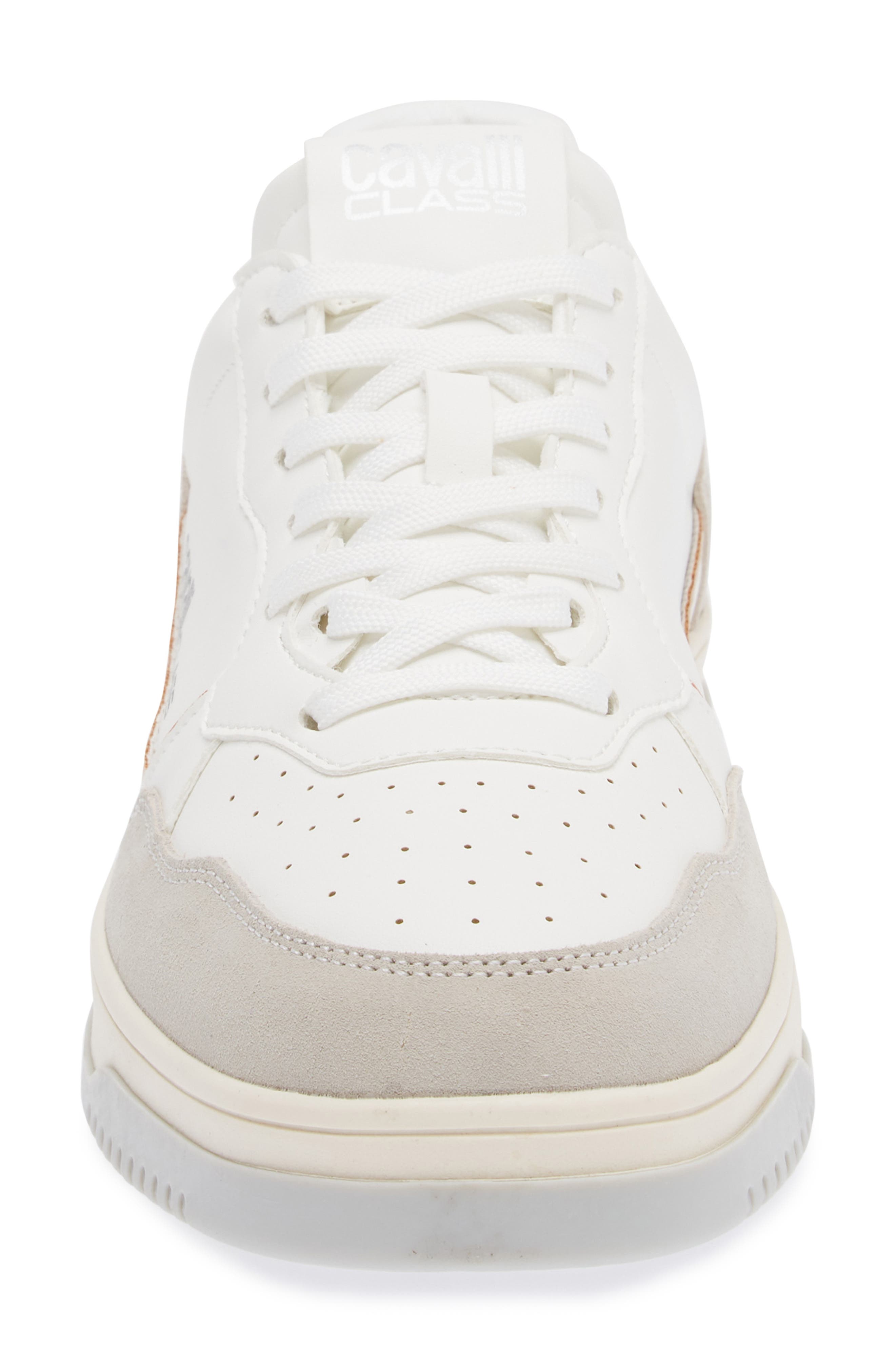 Roberto Cavalli Cavalli Class Low Top Sneaker, Alternate, color, White/ White