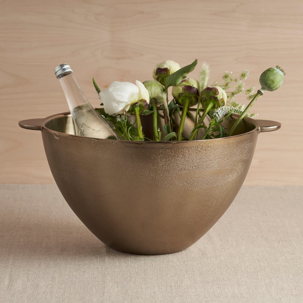 The Collective Home Stinson Antique Brass Party Bucket