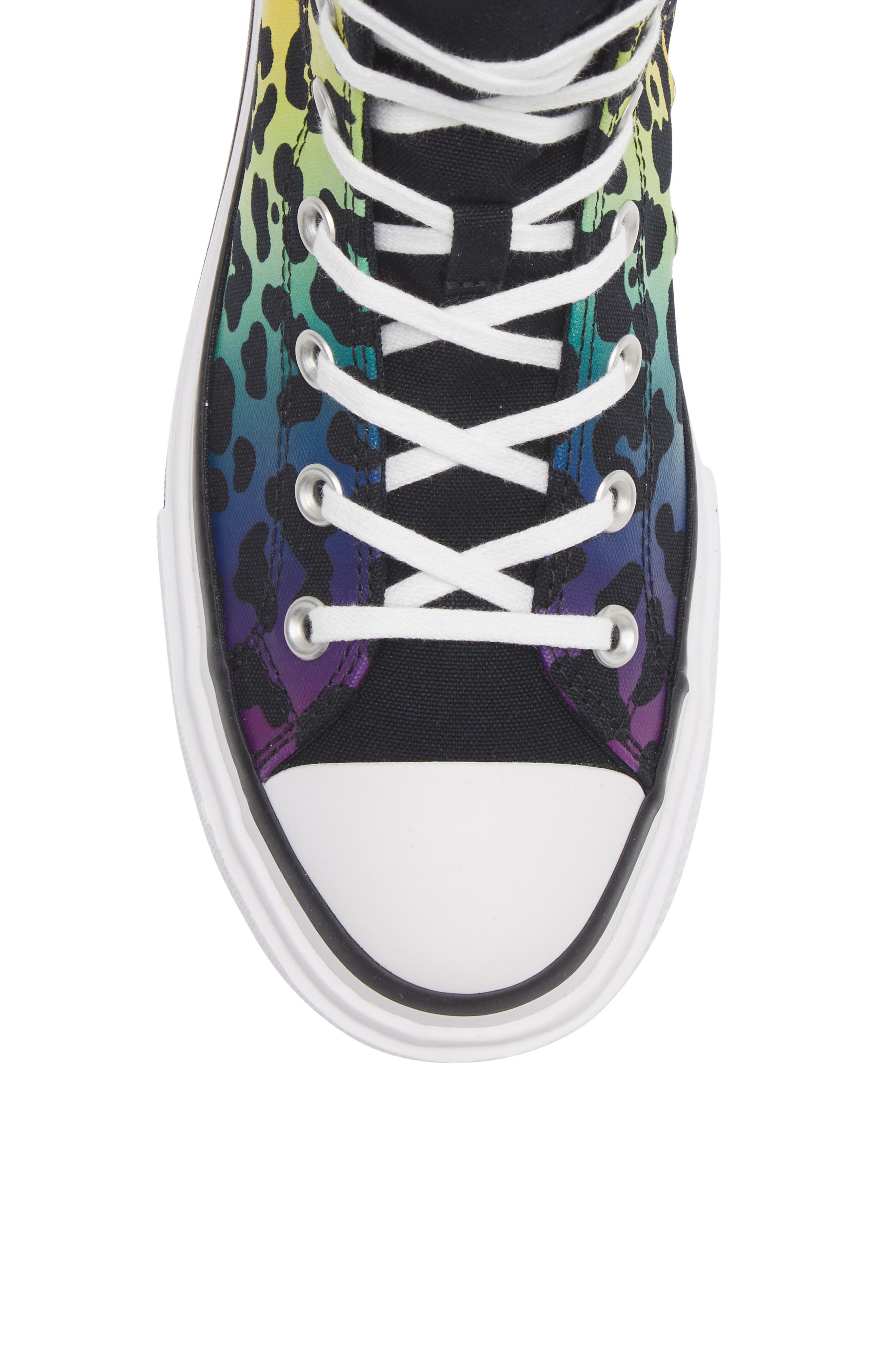 Converse Chuck Taylor All Star Lift Double Stack Canvas High Top Sneaker, Alternate, color, Chaos Fuchsia