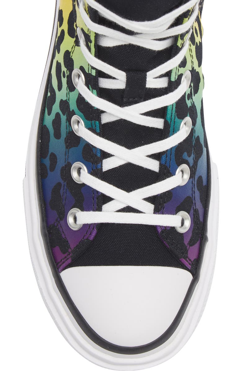 Converse Chuck Taylor All Star Lift Double Stack Canvas High Top Sneaker, Alternate, color, Chaos Fuchsia