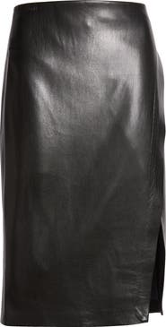 Alice + Olivia Siobhan Faux Leather Skirt