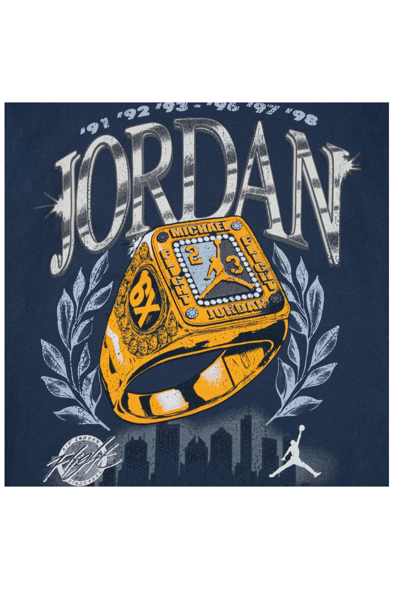 Kids' Skyline Rings Cotton Graphic T-Shirt, Alternate, color, SQUADRON BLUE