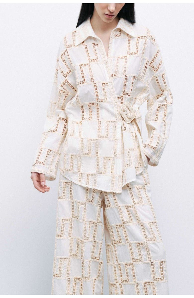 Nocturne Belted Embroidered Jacket, Main, color, 