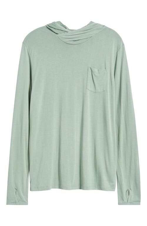 Free Fly Camouflage Lightweight Upf 20+ Hoodie In Palm Green