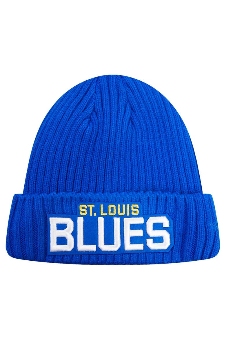 Men's Pro Standard Royal St. Louis Blues Classic Core Cuffed Knit Hat, Alternate, color, Royal