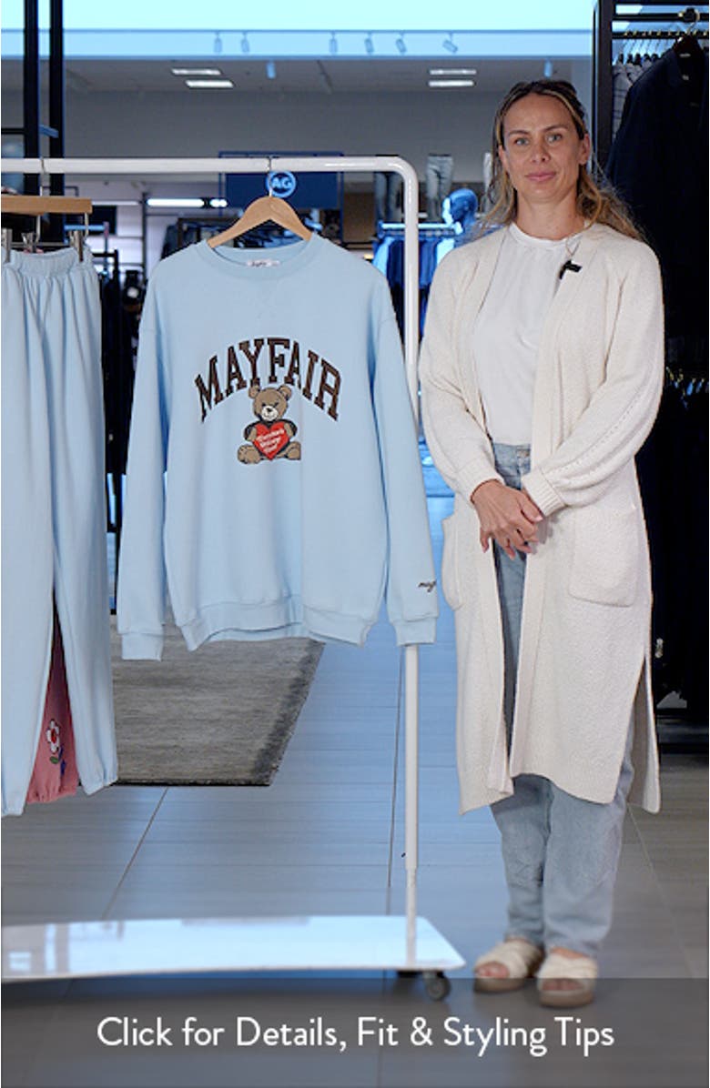 Bear Fleece Graphic Sweatshirt, sales video thumbnail