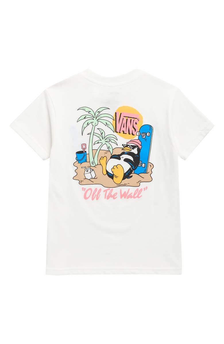 Vans Kids' Yolo Penguin Cotton Graphic T-Shirt, Alternate, color, White