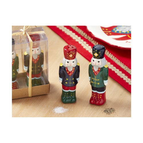 Tag Nutcracker Salt And Pepper Shakers Christmas Decor Set In Multi