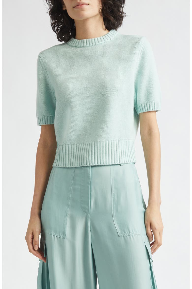 Elsie Wool & Cashmere Sweater, Main, color, SEAFOAM