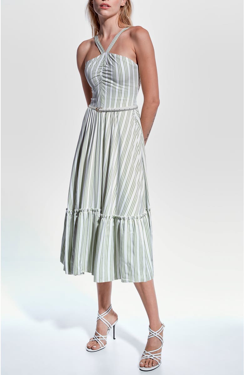 AS by DF Lexi Dress, Main, color, White/Peridot Green