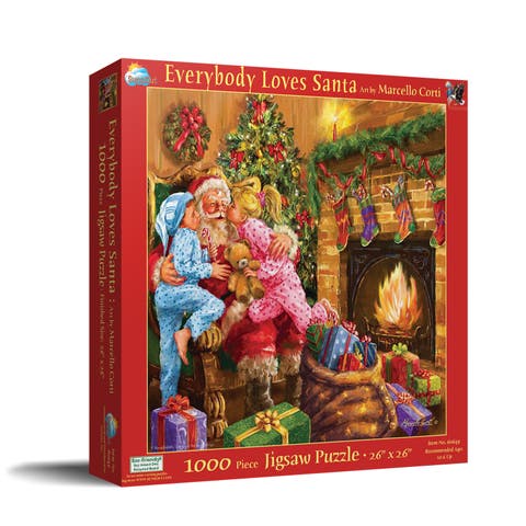 Everyone Loves Santa 1000 piece Jigsaw Puzzle for Adults