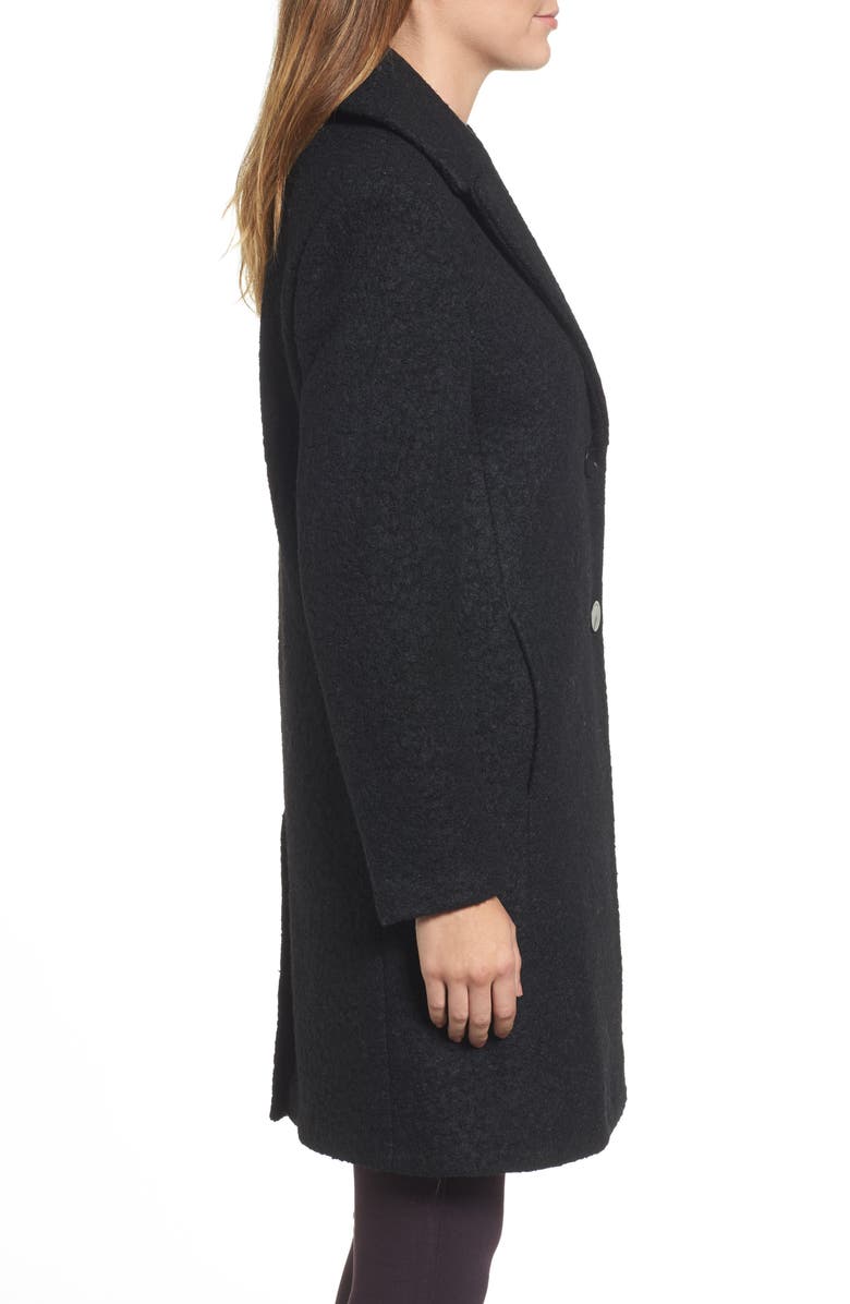 Tahari 'Tessa' Boiled Wool Blend Coat, Alternate, color,