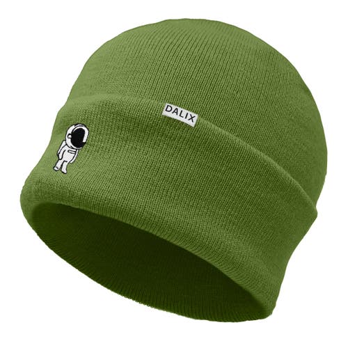 Dalix Astronaut Beanie In Olive