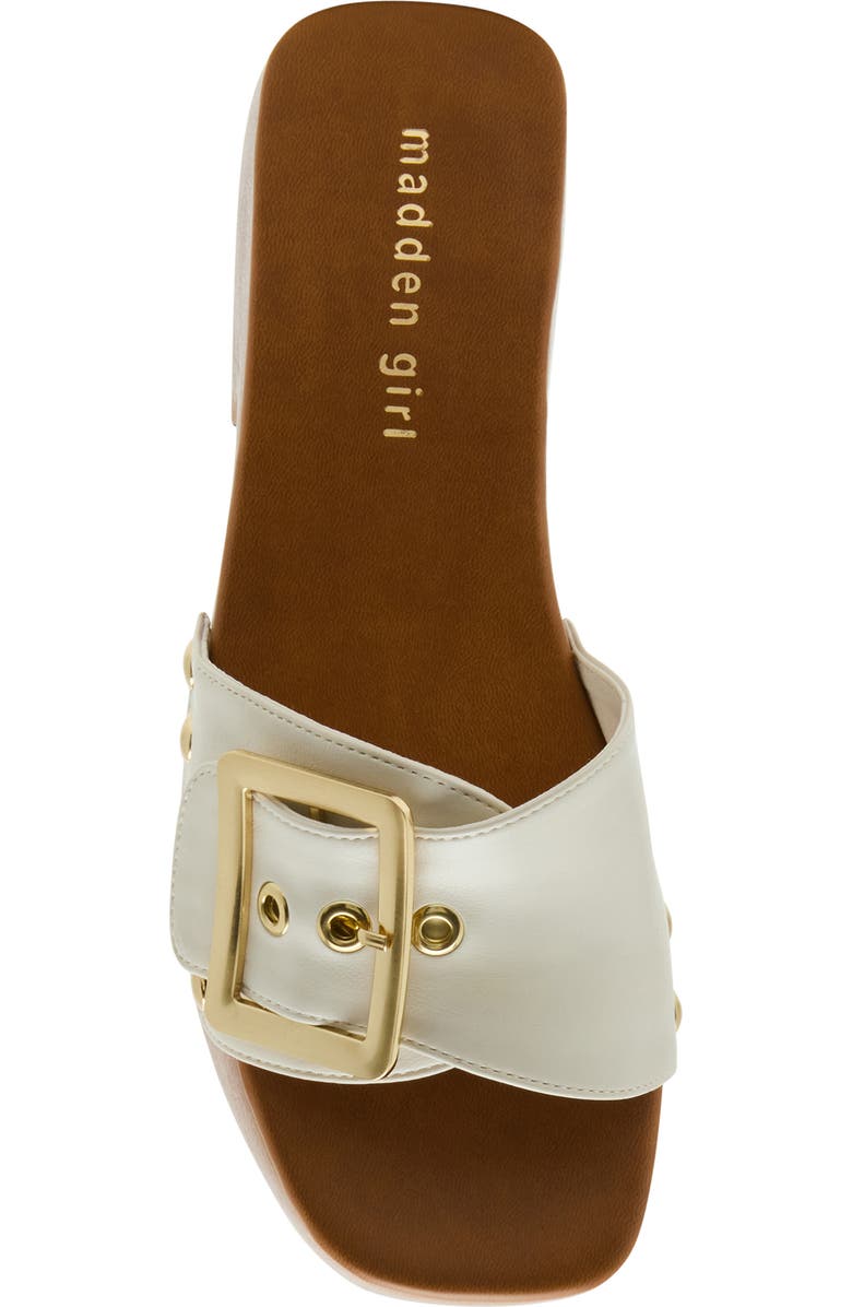 Madden Girl Woodland Slide Sandal, Alternate, color, Bone Paris