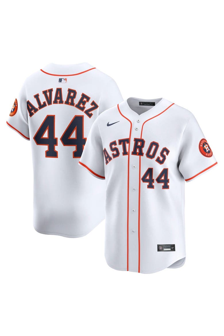 Men's Nike Yordan Alvarez White Houston Astros Home Limited Player Jersey, Main, color, White