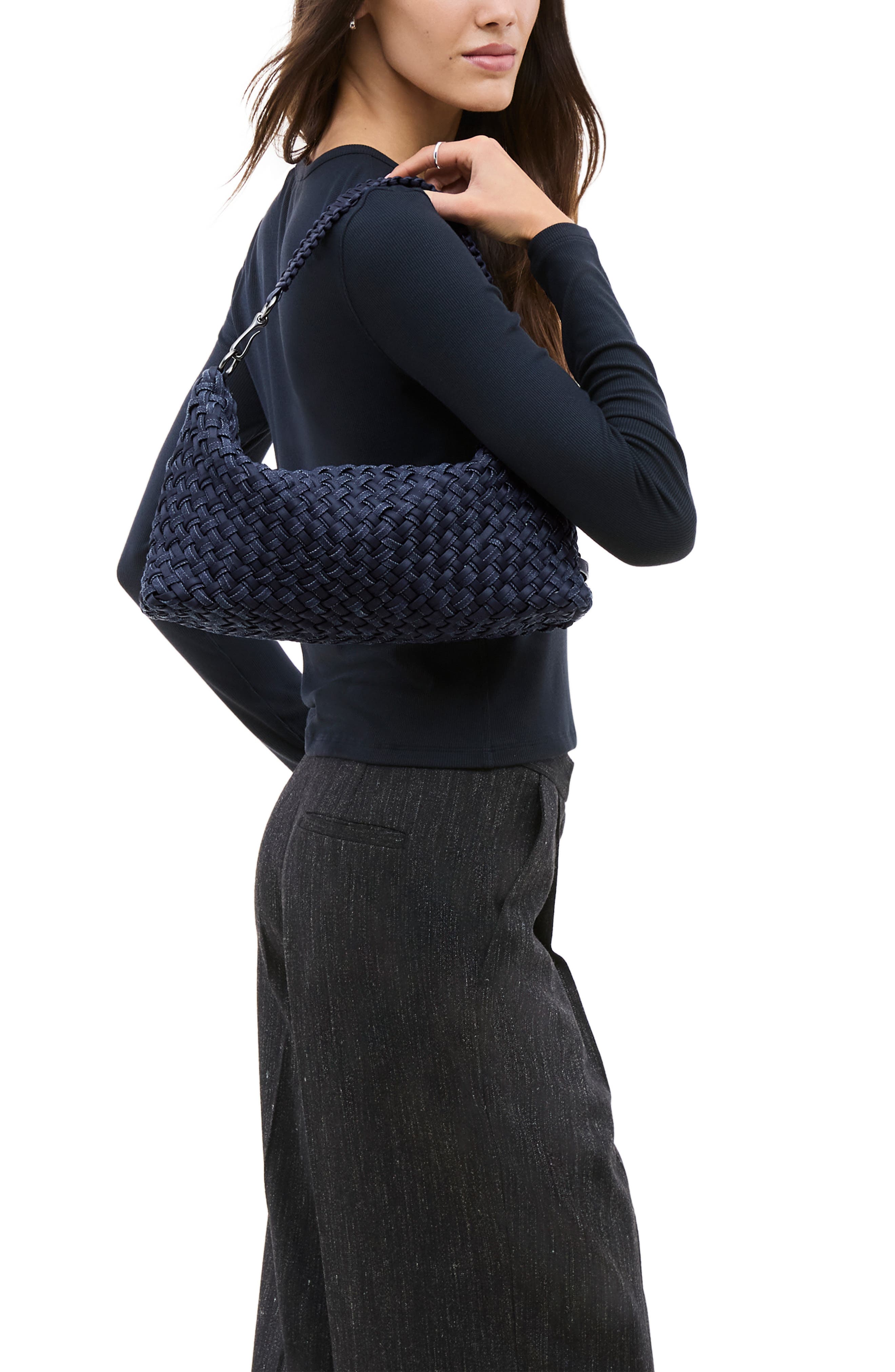 NAGHEDI Small Porto Half Moon Shoulder Bag, Alternate, color, 