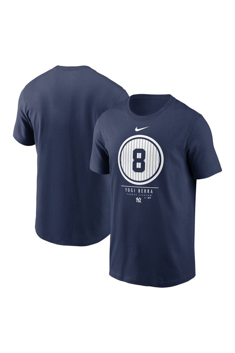 Men's Nike Yogi Berra Navy New York Yankees Locker Room T-Shirt, Main, color, Navy