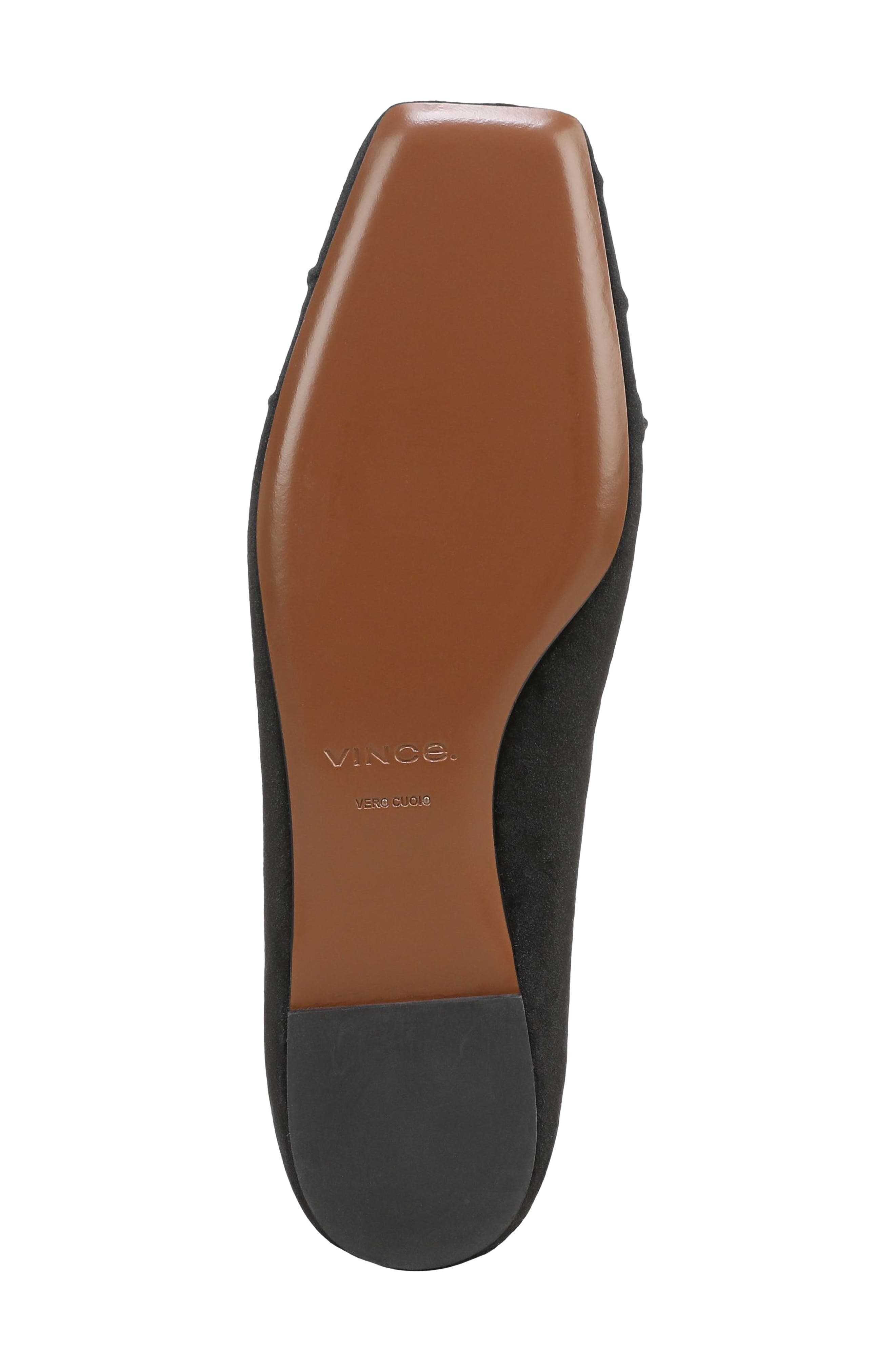 Dany Leather Flat, Alternate, color, BLACK