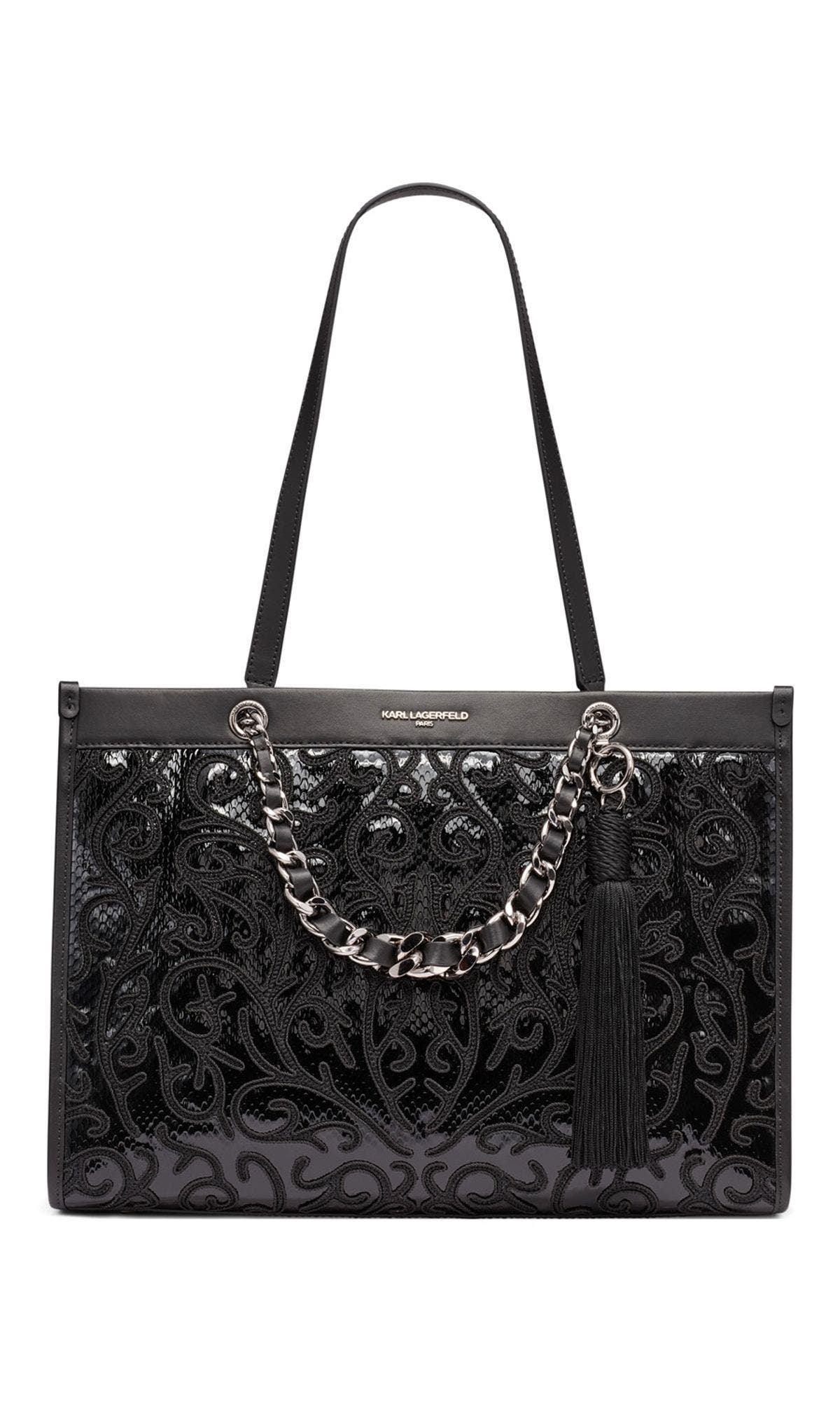 Savoie Tote, Main, color, Black/Black