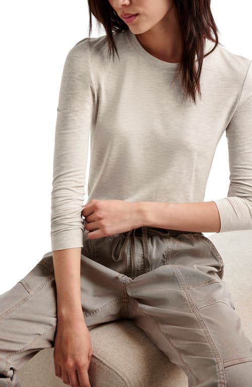 Splendid Long Sleeve Crewneck T-shirt In Gray