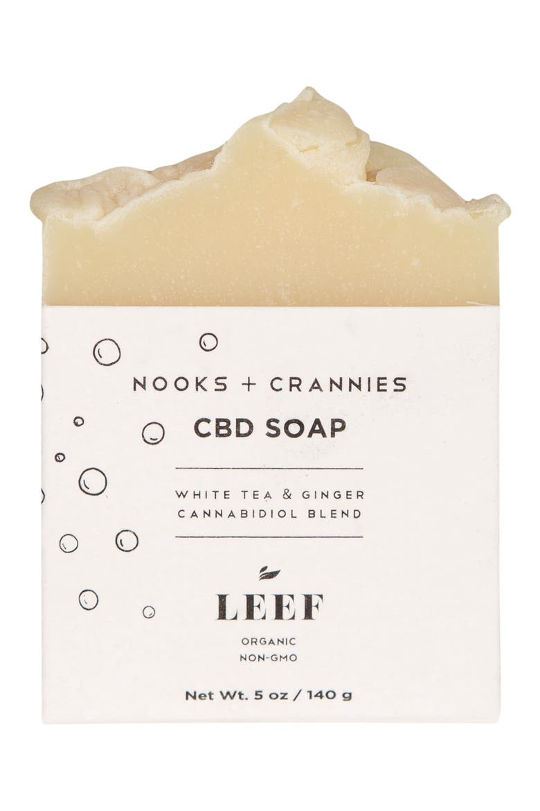 Nooks + Crannies CBD Soap, Main, color, WHITE TEA GINGER