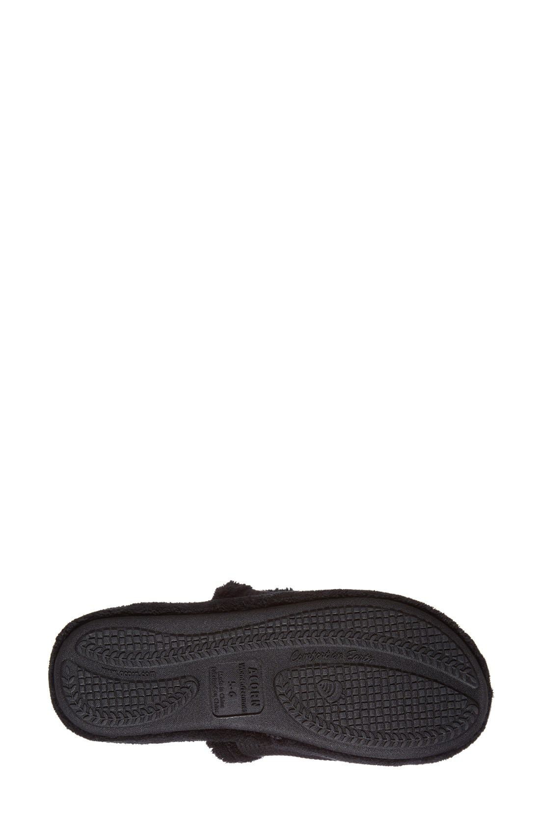 Waffle Spa Slide Slipper (Nordstrom Exclusive), Alternate, color, BLACK