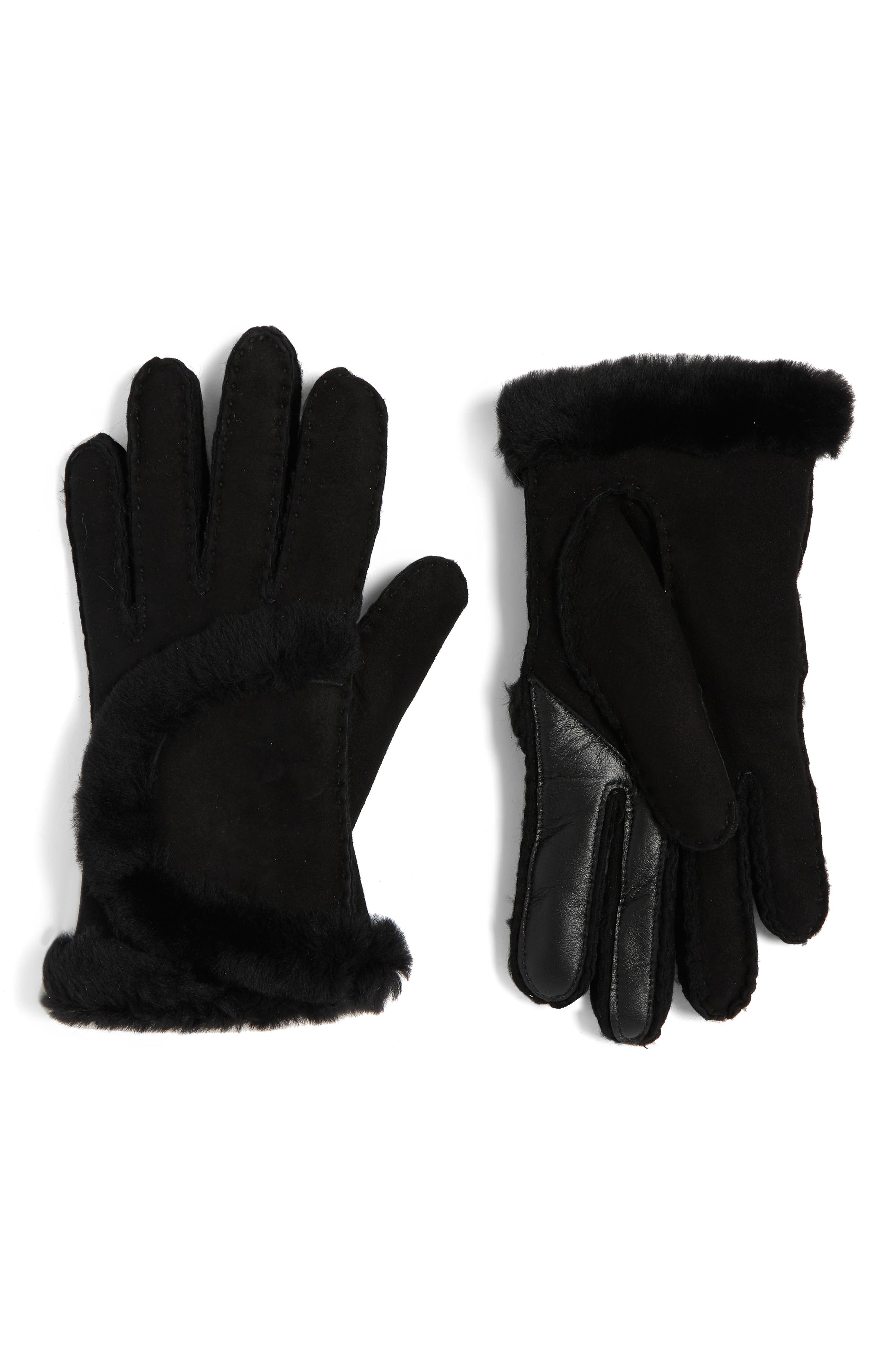 UGG® Genuine Shearling Exposed Curve Seam Gloves
