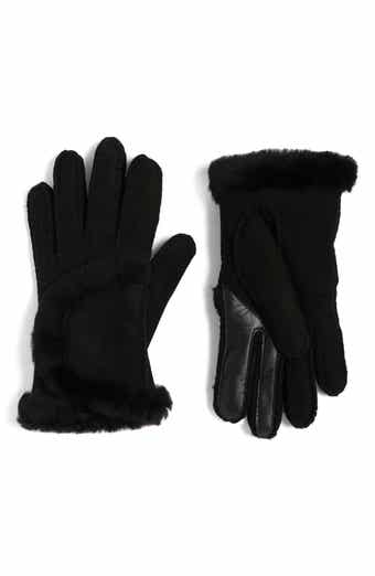 UGG® Genuine Shearling Exposed Curve Seam Gloves